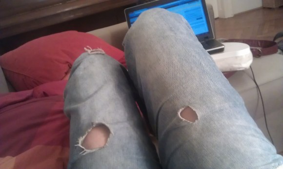 Sollte die Löcher mal unternähen...(c) nunette colour 